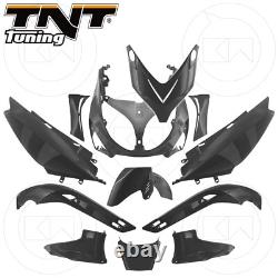 12-Piece Fairing Kit, Sport Version, Black, Yamaha TMAX T-MAX 500 2002, Neutral Fairing