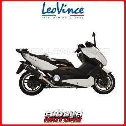 14013 Complete Exhaust Leovince Yamaha T-max 500 2010 Black Stainless Steel