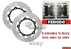 1 Coppia Dischi Freno Anteriore + Pastiglie Yamaha Tmax T-max 500 2004 2005
