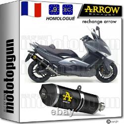 Approved black C Tech Arrow exhaust for Yamaha TMAX T-Max 500 YP 2008 08