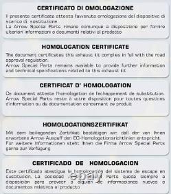 Approved exhaust pipe C Race-Tech Arrow for Yamaha TMAX T-Max 530 2012 12