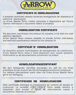 Arrow Exhaust Pot Approved Race-tech Black C Yamaha Tmax T-max 500 Yp 2009 09