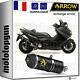 Arrow Exhaust Pot Approved Race-tech Black C Yamaha Tmax T-max 530 2012 12