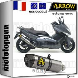 Arrow Exhaust Pot Hom Race-Tech Titanium C Yamaha TMAX T-Max 500 YP 2011 11
