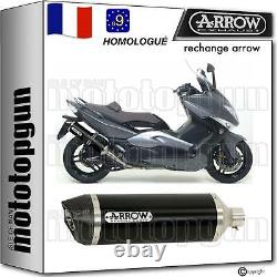 Arrow Pot Exhaust Hom Race-tech Black Aluminum C Yamaha Tmax T-max 500 Yp 2008 08