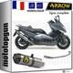 Arrow Road-approved Full Exhaust System Rc Race-tech C For Yamaha Tmax T-max 500 Yp 2010 10