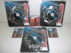 Braking Brake Discs Set Anter + Posters + Past Yamaha Tmax Abs 530 2012 2013