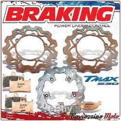 Braking Pair Front And Rear Discs + Pads Yamaha Tmax 530 2017