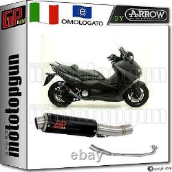 COMPLETE GP GUN EXHAUST SYSTEM by ARROW INOX BLACK for YAMAHA T-MAX TMAX 530 2015 15