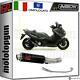 Complete Gp Gun Inox Black Exhaust System By Arrow For Yamaha T-max Tmax 530 2013 13