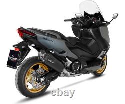 Complete Exhaust Kat Leovince LV-12 Black Steel Yamaha Tmax 560 2020 2024