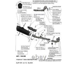 Complete Exhaust Leovince LV12 Stainless Steel BLACK YAMAHA TMAX 560/TECH MAX 2020 2024