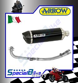 Complete Exhaust Yamaha Yp 500 T-max 2008 2011 Arrow Tech Race Dark Carby