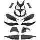 Complete Fairing Set 12 Pieces Matte Black Yamaha Tmax T-max 500 2003 77380005