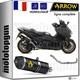 Complete Hom Open Black C Tech Arrow Exhaust Line For Yamaha Tmax T-max 560 2024 24