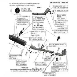 Complete exhaust system LEOVINCE LV Evo Yamaha Tmax T-Max 530/560