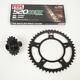 Fe Chain Kit For Yamaha 530 T-max Scooter 2017-2020 17x45 Teeth Sj141/142/145