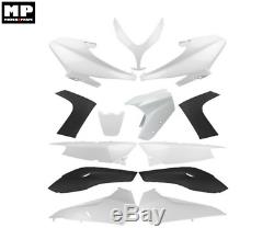 Fairing Body Kit White (black) 13 Yamaha T-max 500 Hull From 2008 To 2011