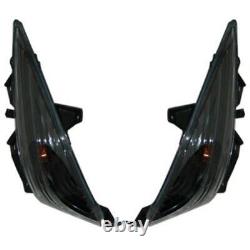 Front Black and Transparent Turn Signals For Yamaha Tmax T-Max 500 2008 2011