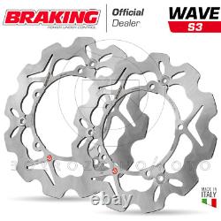 Front Brake Disc Kit Braking S3 Wave Yamaha T-Max ABS 530 2012-2018