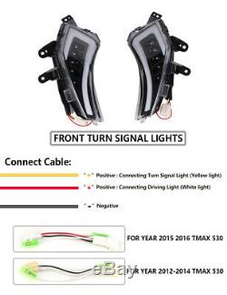 Front Rear Indicators With Leds Taillight For Yamaha T-max Tmax530 2012-2016