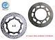 Front And Rear Brake Disc Set For Yamaha Tmax Xp530 Lux Max / Abs 530 2016