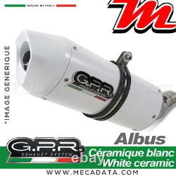 Full Exhaust Line Gpr Albus White Aluminium Yamaha T-max 500 2007
