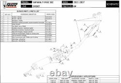 Full Line Yamaha T-max 500 2003 2004 Gp MIVV Black Y. 018. Lxb