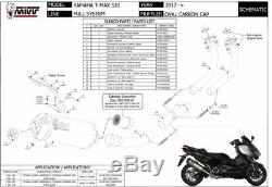 Full Line Yamaha T-max 530 2019 2020 MIVV Oval Black Kat +