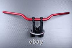 Handlebar Risers with Red Aluminum Handlebar for YAMAHA TMAX 530 T-MAX SJ09 2012-2014