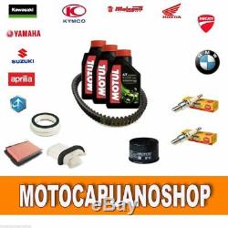 Kit Maid Yamaha Tmax 530 2012 2013 Motul Oil Candles Belt Filters