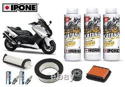 Kit Maintenance Yamaha 500 T-max 08-11tmax Air Filter Oil Candle Ipone Katana