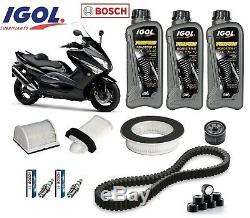 Kit Revision Yamaha 500 T-max 01/07 Filter Candles Belt Pebbles + 3 Oil