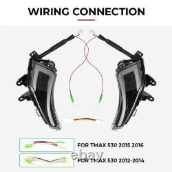 LED Turn Signals + Brake Lights Front Rear Smoke YAMAHA Tmax 530 2012/2016