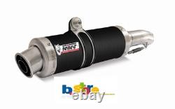 MIVV GP Black Steel Exhaust Pipe Yamaha Tmax T Max 500 2008 2011