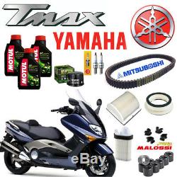 Maintenance Oil Motul 5100 Air Filter Oil Belt Yamaha Tmax Tmax 500 2001 07