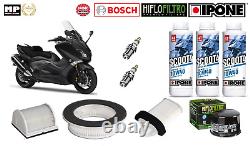Maintenance Pack Yamaha 500 T-max 2001-2007 Tmax Filter Air Oil Candle Ipone Ngk