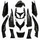 Maxiscooter Bodywork Fairing Compatible With Yamaha 500 Tmax 2001+2007 Black