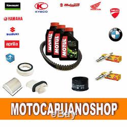 On The Maintenance Kit Yamaha T Max 500 2006 2007 Motul Oil Candles Belt Filters