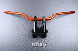 Orange-Black Handlebar Riser Mounts for YAMAHA TMAX 560/TECH MAX SJ18 2020-21