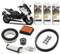 Pack Revision Belt Filter Oil Candles 10w40 Yamaha T-max 530 Tmax