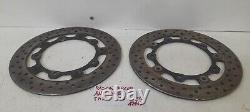 Pair Front Brake Discs Yamaha Tmax 530 2015 2016 See Photo Scratches