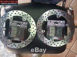 Pair Of Brake Discs Rear Brake Pads For Yamaha T-max 500 2008/2011