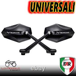 Pair of FAR Viper Yamaha Tmax T-Max 500/530 Black Rearview Mirrors