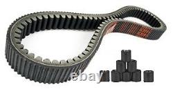 Reinforced Toothed Belt Kit + 8 Rollers Yamaha TMax T-MAX 500 04/11