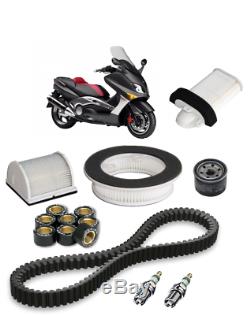 Revision Kit For Yamaha T-max 500 04/07 Air Filter Candle Oil Belt Rollers