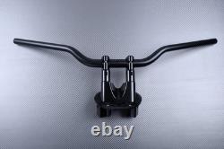 Riser Clips with Black Handlebar Black-Black YAMAHA TMAX 530 T-MAX SJ09 2015-2016
