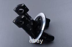 Riser Handlebar Clamps with Gold Aluminum Handlebar for YAMAHA TMAX 530 T-MAX SJ09 2015-2016