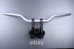 Riser Handlebars with Black Aluminum Mounts YAMAHA TMAX 530 T-MAX SJ09 2015-2016