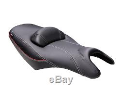 Saddle Comfort Shad Scooter Yamaha Tmax 530 Tmax 2008 To 2016 Black Gray Seams